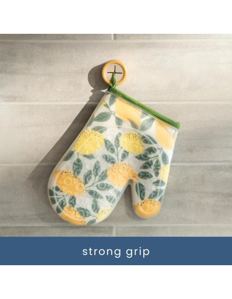 Ganchos Adhesivos Redondos S&T INC. para Toallas - Paquete de 4