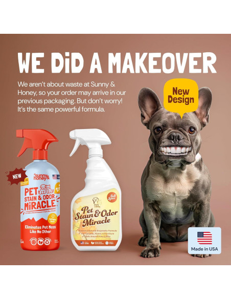 Limpiador Enzimático para Mascotas Sunny & Honey 946 ml - Especias de Otoño
