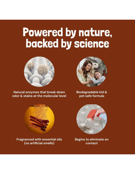 Limpiador Enzimático para Mascotas Sunny & Honey 946 ml - Especias de Otoño