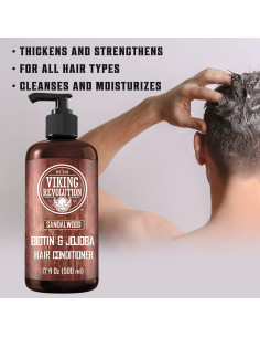 Acondicionador Natural Viking Revolution 500ml Biotina Jojoba 2