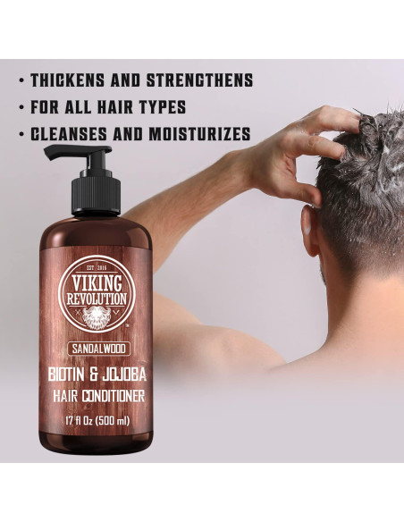 Acondicionador Natural Viking Revolution 500ml Biotina Jojoba