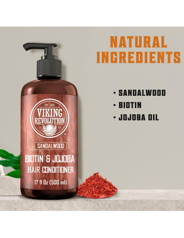 Acondicionador Natural Viking Revolution 500ml Biotina Jojoba