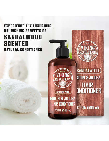 Acondicionador Natural Viking Revolution 500ml Biotina Jojoba