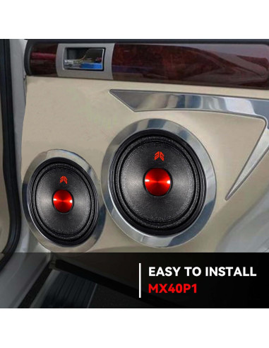 Altavoces Midrange GRTSKY MX40P1 de 10.16 cm 120W 4 Ohm Negro (2 Pzs)