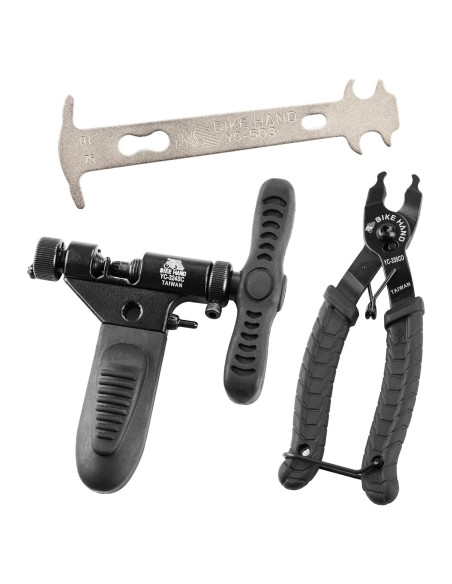 Kit de Herramientas para Bicicleta BikeHand - Comprobador de Cadena y Alicates