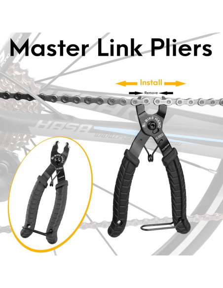 Kit de Herramientas para Bicicleta BikeHand - Comprobador de Cadena y Alicates