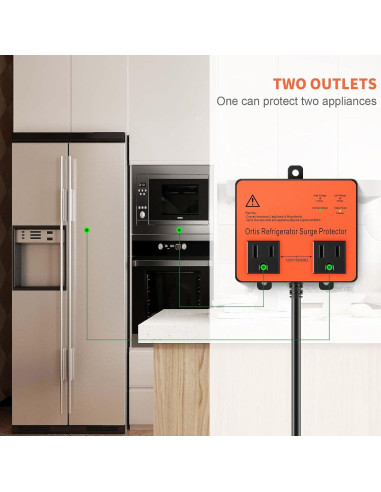 Protector de Sobretensión Ortis para Refrigerador y Electrodomésticos