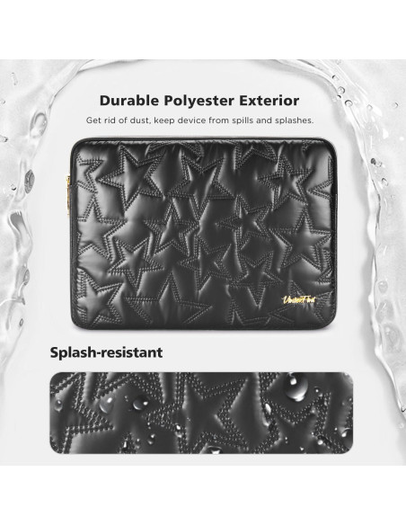 Funda para portátil 13" Vinterfint Negra a prueba de golpes
