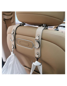 Gancho para bolso de coche YICHEYIYOU - Reposacabezas 3 en 1