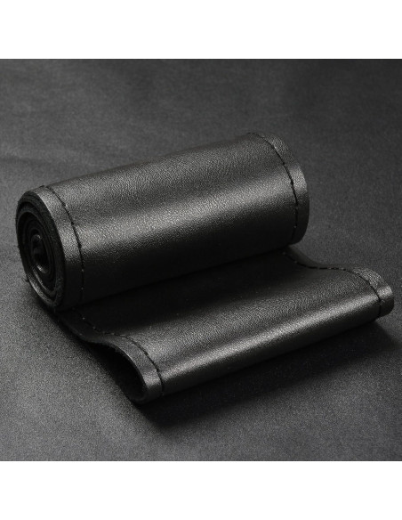 Cubierta de Volante de Cuero Genuino BMLEI 15" Antideslizante