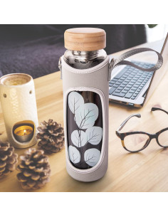 Botella de Agua de Vidrio Borosilicato Reeho 1000ml con Infusor 2