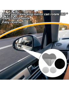 Espejos de Punto Ciego Sandfren 2PCS Universal Plata 2