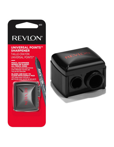 Sacapuntas Universal Revlon para Lápices de Maquillaje - Negro