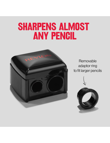 Sacapuntas Universal Revlon para Lápices de Maquillaje - Negro