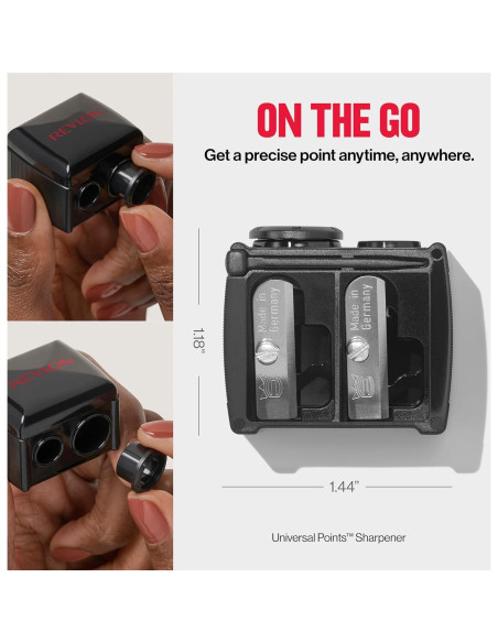 Sacapuntas Universal Revlon para Lápices de Maquillaje - Negro