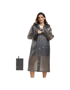 Poncho de Lluvia Reutilizable SaphiRose EVA 1pack Adultos