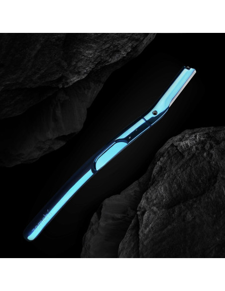 Rasuradora de Cejas ZOMCHI Azul con 11 Cuchillas y Tapa Silicona