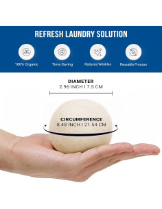 Bolas de Secado de Lana Ezhippie XL 12 Piezas - Orgánica y Reutilizable 2