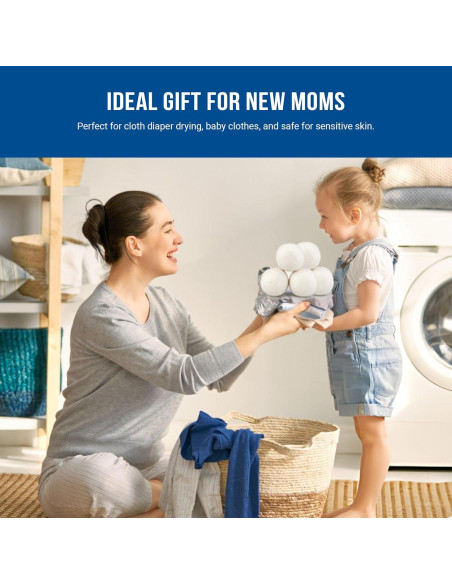 Bolas de Secado de Lana Ezhippie XL 12 Piezas - Orgánica y Reutilizable