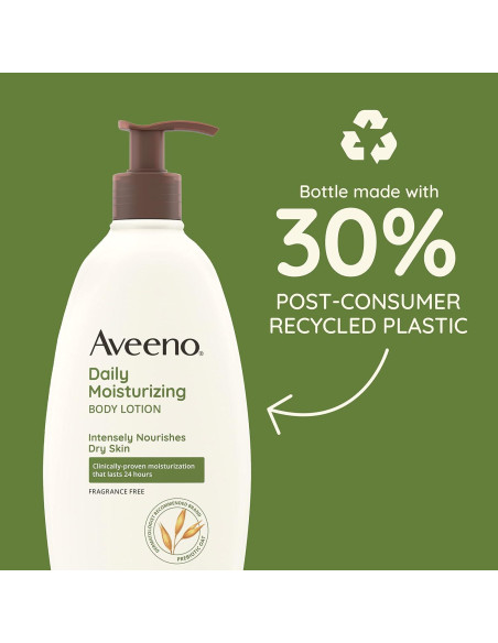 Loción Hidratante Diaria Sin Fragancia Aveeno 354.88 ml