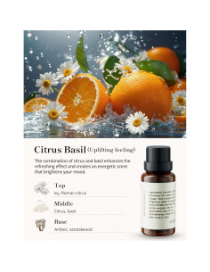Aceite Esencial Ceeniu Albahaca Cítrica 15ml 100% Natural 2