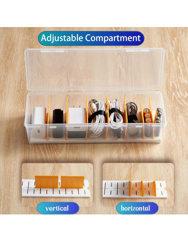 Caja Organizadora de Cables PGTDCAMU con 16 Sujetacables