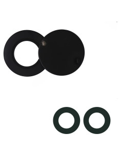 Cubierta de Mirilla de Latón HARDHAWK para Puerta Negra