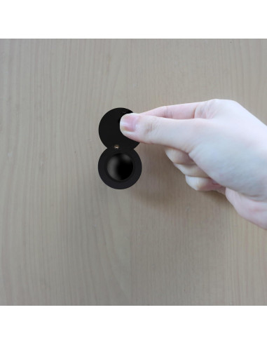 Cubierta de Mirilla de Latón HARDHAWK para Puerta Negra