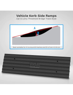 Rampa de Curb Pyle PCRBDR24 1.22m Alta Resistencia 4990kg 2