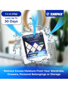 Bolsitas Absorbentes de Humedad Zarpax 40g - Set de 8 2