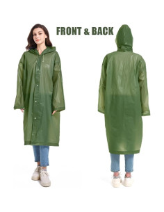 Chubasqueros Reutilizables EVA 2 Pack - Ponchos de Lluvia Unisex 2