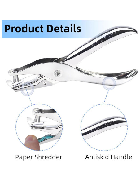 Juego de 2 Perforadoras Manuales de Papel TKYZMS - 6mm y 3mm