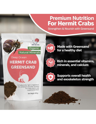 Suplemento Arena Verde Snout and Shell 85g - Calcio y Minerales