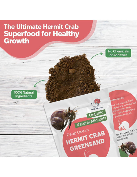 Suplemento Arena Verde Snout and Shell 85g - Calcio y Minerales