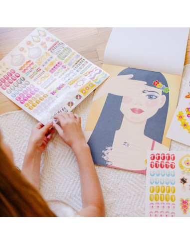 Almohadilla de Calcomanías de Joyería y Uñas Melissa & Doug - 360+ Calcomanías