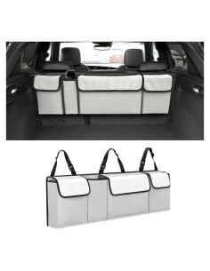 Organizador de Maletero de Coche AUCELI Beige Plegable Impermeable