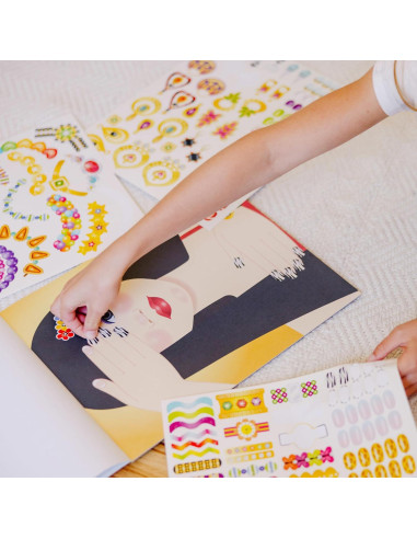 Almohadilla de Calcomanías de Joyería y Uñas Melissa & Doug - 360+ Calcomanías