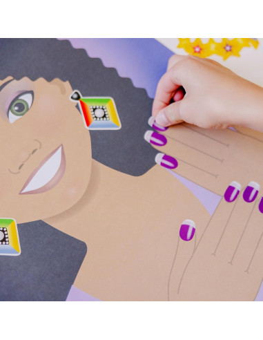 Almohadilla de Calcomanías de Joyería y Uñas Melissa & Doug - 360+ Calcomanías