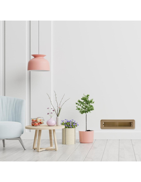 Cubiertas de Ventilación de Piso Metalicas Tandefio 2 Pcs 2x30 cm