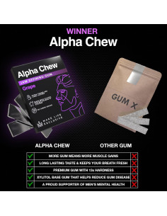 Chicle Duro para Mandíbula MAKE LIFE EXCLUSIVE Sabor Uva 2