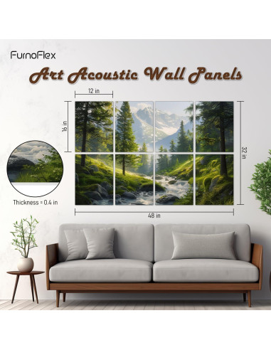 Panel Acústico FurnoFlexArt 121.92x81.28cm Aislamiento Sonoro