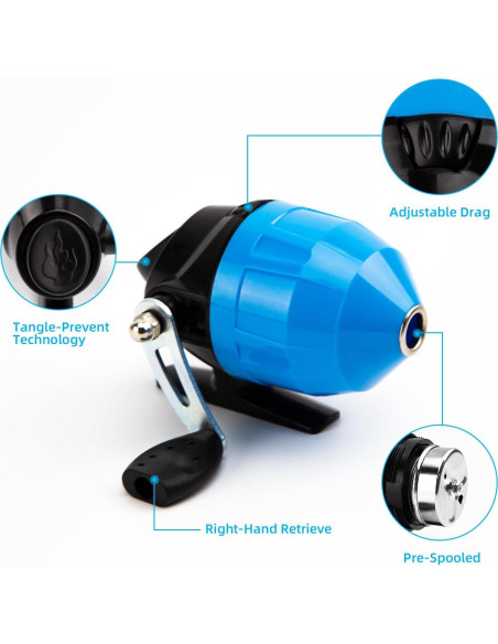 Caña de Pesca Telescópica para Niños BETTER LEADER 1.5m