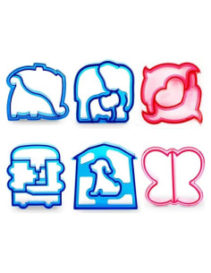 6 Cortadores de Sándwiches de Animales HANHAN - Apto Lavavajillas