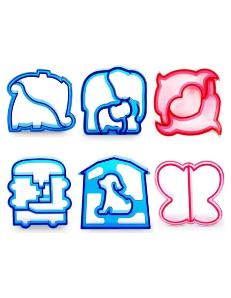 6 Cortadores de Sándwiches de Animales HANHAN - Apto Lavavajillas