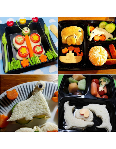 6 Cortadores de Sándwiches de Animales HANHAN - Apto Lavavajillas