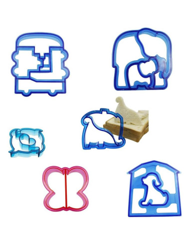 6 Cortadores de Sándwiches de Animales HANHAN - Apto Lavavajillas