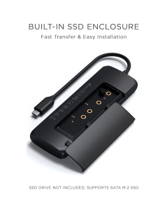 Adaptador Multiport USB-C Satechi con Enclosure SSD 4K HDMI 2