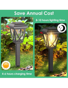 Luces Solares Derynome para Exteriores - Paquete de 10 Unidades 2