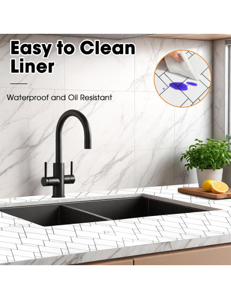 Forro de Estante Antideslizante GOPAS 30x300 cm PVC Rombo Negro