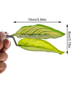 Almohadilla de Hoja para Peces Betta JJLFresheners - Verde 2